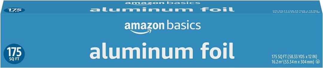 Amazon Basics Aluminum Foil, 175 Sq Ft, Pack of 1