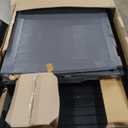 Suncast 70 Cu Ft Stow-Away Horizontal Outdoor Shed - Small Outdoor Storage Shed, Lockable & Weatherproof Resin Plastic, Fits Two 96-Gallon Trash Cans, Bikes, Lawn Mowers, or Garden Tools, Peppercorn, Gray 