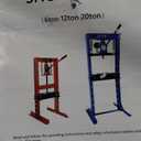 Hydraulic Shop Press,6 Ton H-Frame Garage Floor Adjustable Shop Bearing Press with Stamping Plates to Bend, Straighten, Or Press Parts, Install Bearings & U-Joints (Black)