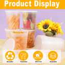 50 Pack 32oz Plastic Deli Food Storage Containers, Clear Soup Containers With Leakproof Lids, Meal Prep Containers, Microwave Dishwasher Freezer Safe