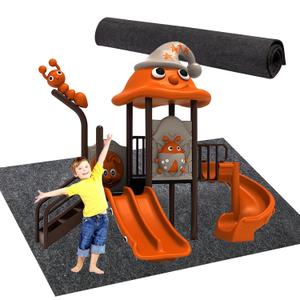 71 Inches x 55 Inches Large Outdoor Playhouse Mat Outdoor Play Mat Non Slip Backing Playhouse Activity Pad Rug Waterproof House Play Mat for Indoor Outdoor Use Picnics Exercise and Playtime