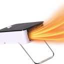 Portable Space Heater, PTC Ceramic Electric Warmer Blower Desktop Heater High Output Fan Warmers for Home Bedroom Office Desk Indoor Use (Black)