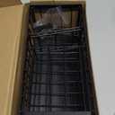 Cisily Kitchen Sink Caddy Organzier with High Brush Holder, Sponge Holder for Sink, 304 Rustproof Stainless, Kitchen Countertop Soap Dispenser Organizer, Kitchen Decor and Accessories (9.25, Black)