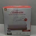 Sunbeam Electric Restful Quilted Heated Mattress Pad King 80" x 76" 12 Heat Settings 12-Hour Auto Shut-Off Extra-Cozy Fabric Deep Pocket Fit Machine Washable, White