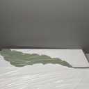 Limiyer Art Hand-painted white and green leaf texture oil painting, modern abstract art. The size is 24x36 inches. It is suitable as a wall decoration for a home office, or as an art piece for display