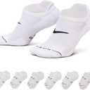 Nike Unisex Adult Everyday Elevated No-Show Socks (6-Pack) | Mens and Womens L