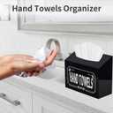 Acrylic Hand Towel Box Cover Compatible with Kleenex Disposable Hand Towels,Wall-Mounted Paper Towel Dispenser for Bathroom, Tabletop, Office, Car