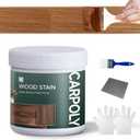 Wood Stain,16oz Teak Wood Stain & Sealer in One, Water Based|Fast Drying|Non-Toxic|Low Ddor|Waterproof, for Indoor and Outdoor Furniture, Multiple Finishes(with Tools) (0.5kg)