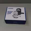 TEEHO TE004 Keyless Entry Keypad Door Lock with Handle - Smart Digital Electronic Lock for Interior Door with Anti-Peeping, Auto Lock & Passage Mode - Easy Installation - Satin Nickel