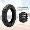12.5x2.75 Replacement Knobby Tire and Inner Tube, 2Sets for Razor MX350 MX400 Dirt Rocket, X-Treme X-560, Compatible with 12 1/2x2 3/4 Electric Scooters