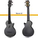 Enya Nova U Concert Ukulele 23 Carbon Fiber Waterproof Travel Ukulele for Beginners & Adult, Lightweight Durable Body with Beginner Kit (Case, Strap, Capo, Strings)