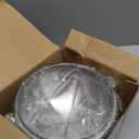 Yesland Ice Bucket with Lid, Double Insulation Ice Box Container Storage Box, 2 L Stainless Steel Ice Bucket Container with Ice Tong Scooper, Spherical Wine Champagne Barrel for Home Party Bar