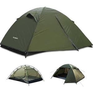 ShinHye Backpacking Tent 2/3/4 Person - Ultralight Dome Portable Tents for Camping Easy Set Up, Outdoor Hiking Waterproof Camp Instant Tent Two Doors Double Layer