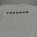 White Freedom TShirt, Large, White
