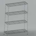 Amazon Basics 4-Shelf Adjustable Heavy Duty Steel Wire Rack Storage Shelving Organizer for Kitchen, Garage, 36" L x 14" W x 54" H, Black
