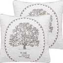 5PCS Tree of Life Quilt Set 100% Cotton Embroidery Bedspread Lightweight Coverlet Set with 2 Throw Pillow Covers for King Size Bed All Season Use, King - 5PCS