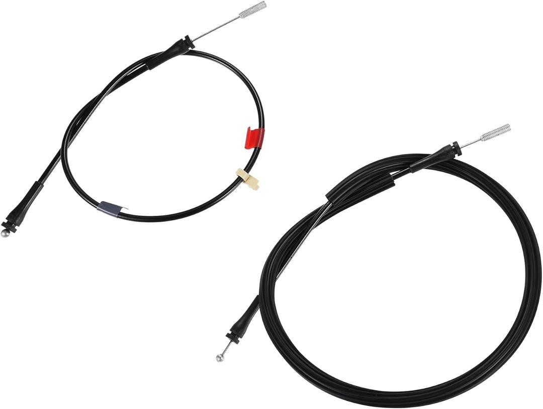 NO. 6C3Z-28264A01-A Car Door Latch Release Cable Extended Cab for Ford F250 F350 F450 F550 Super Duty 99-07 / Rear Door Upper Lower Left Right Door Latch Lock Cable / 1 Set/Black