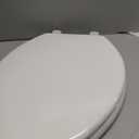 BEMIS 7800TDG Commercial Closed Front Plastic Toilet Seat, Heavy Duty Industrial Seat with Lid, Secure Installation for Long Lasting Hospitality Use, Elongated, White