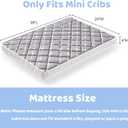 Mini Crib Mattress - 38x24x4 Inch- Dual Sided with Firm Support and Comfort Foam- Breathable, Quiet and Odorless, Fits Most Mini Cribs (Does Not Fit Playard or Standard Crib)