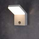 Lustrlach Outdoor Motion Sensor Light for House White Outdoor Wall Sconce Light LED Exterior Lighting Fixture for Porch Waterproof Outside Garage Light 1800lm, 3000K