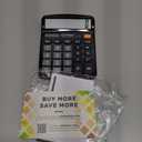 CATIGA 12 Digit Desk Calculator, Desktop Calculators with Large LCD Display & Big Buttons, Dual Power Solar & Battery, Standard Basic 4 Function Calculator for School, Office, Home