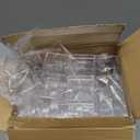 Leinuosen 50 Pcs 2 x 2 x 2 Inch Clear Acrylic Plastic Box with Lid Square Candy Containers for Party Favors Small Square Cube Storage Candy Box for Pill Tiny Earring Jewelry Herb Bead Gifts