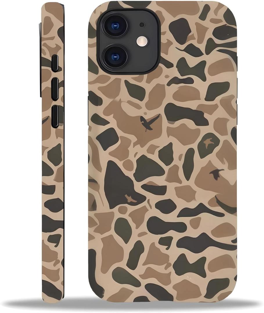 for iPhone 16E Case, Compatible with Magsafe Cute Waterfowl Hunting Camo Camouflage Duck Hunters Phone case (for iPhone 16E)