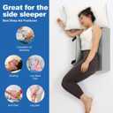 Positioning Wedge Pillow Side Sleeping Belt Connection, Limit Width Adjustable Bed Wedges Body Positioners for Back Pain Relief, Back Positioning Wedge for After Surgery, Anti Snoring, Back Support