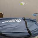 Padded Double Camping Chair With Canopy,Folding Chair Support 450LBS, Blue