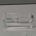 Kantek Clear Acrylic Office Tape Dispenser, Fits Standard 3/4" Refill Rolls, Office Organizer, Desk Accessory, 1.8" x 5.6" x 2.9", Non-Skid Feet for Single Handed Dispensing