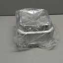 30 Pack 8  8 Square Aluminum Baking Pans with Clear Plastic Lids,Disposable Aluminum Foil Pans Takeout Pans,Heavy Duty Recyclable Foil Food Containers Roasting Pans for Cooking,Heating,Storing.