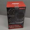 Thick Belgian Waffle Maker with 3 Removable Plates, 7 Non Stick Belgian Waffle Iron Removable Plates, 3 in 1 Mini Donut Maker Machine, Cake Pop Maker Machine Set with Accessories & Tools