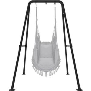 Taleco Gear Swing Stand, Max Load 330lbs, Heavy Duty ,Outdoor or Indoor Hanging Hammock Chair Stand only,Hammock Chair not Include(Black)