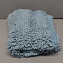 Turquoize Luxury Chenille Bath Rug for Bathroom Rugs Extra Absorbent Bath Mat Non Slip Microfiber Shower Rug for Bathroom Microfiber Shaggy Carpet Rug Size, 20"x 32", Aqua Haze