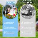 Palksky Bubble Machine with Lights for Outdoor, Automatic Bubbles Blower Maker for Kids Toddlers, Height 47 Inches Battery Bubbles Blower Machine for Wedding Birthday Party