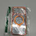 CASEKOO 360 Spin Magnetic Stand for iPhone 17 Pro Phone Case with [Fit for MagSafe][17FT Military Protection] Slim Polished Frame Titanium Alloy Sturdy Stand 6.3", Glossy Cosmic Orange