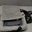 JOEJOY Deluxe Dog Booster Seat with Sturdy Metal Frame and Safety Leash for Small Pets up to 20 lbs - Portable Puppy Dog Car Seat with Thick Cushion and Storage Pockets for Small Dogs (Grey)