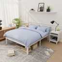 Bamboo Bed Frame Classic 12-Inch Solid Platform Bed with Wooden Slats
Non-Slip Wood Slats,Full Size Bed,Heavy Duty,Easy Assembly,Noise Free,9 Strong Support Leg Dorm Apartment Guest Room