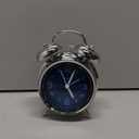 Peakeep Loud Alarm Clock for Heavy Sleepers Adults, Metal 4.5 Inches Twin Bell Battery Operated Analog Alarm Clocks for Bedrooms Decoration (Jewel Blue)