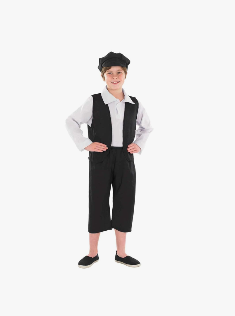 fun shack Victorian Boy Costume, Kids Historical Outfit, Boys Period Attire, Victorian Style Dress-Up, Medium