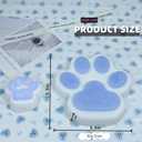 Big Cat Paw Squishy 5.5 Inch Large Size Squishies Squeeze Toys Pinch Family Squishy Cute Soft Silicone Giant Cats Paw Tangcii Fidget Stress Relief Sensory Toys Gifts for Adults Women (Blue+White)