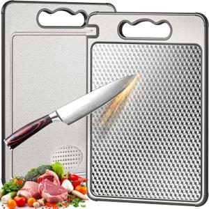 Titanium Cutting Board Double Sided 14.49.8,Titanium/Wheat Straw Non Toxic Lightweight Chopping Board for Kitchen,Separately Handle Meat and Vegetable,Scratch Resistant Mesh Design,Dishwasher Safe Titanium Cutting Board Double Sided 14.49.8,Titanium/Wheat Straw Non Toxic Lightweight Chopping Board for Kitchen,Separately Handle Meat and Vegetable,Scratch Resistant Mesh Design,Dishwasher Safe