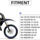 Dirt Bike Clutch Brake Levers,Foldable CNC Breakaway Levers for YZ125 YZ250 15-25/YZ250F 09-25/YZ426F YZ450F 09-25/WR450F 24-25-Blue