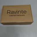 Ravinte 30 Packs (15 Pairs) 3/8" Inset Matte Black Cabinet Hinge,Self Closing Hinges for Kitchen/Bathroom/Furniture Cabinets & Doors,Decorative Cabinet Hardware Kitchen Cabinet Hinges with Door Bumper