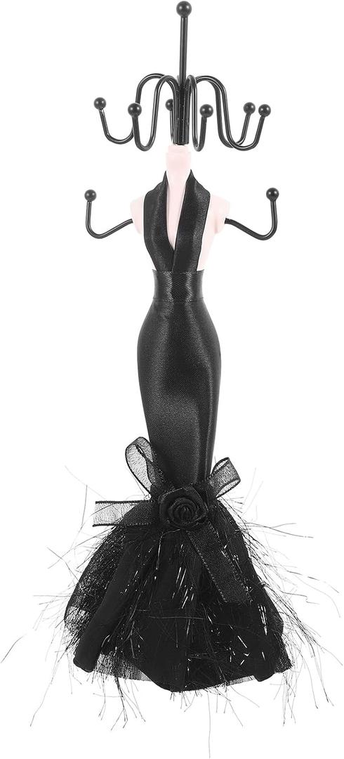 Ladies Dress Jewelry Holder Decorative Jewelry Tower Jewelry Display Stand Jewerly Stand Dress Ring Necklace Holder For Girls Women