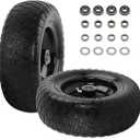 11x4.00-5 Flat Free Tire and Wheel Assembly, 3/4" Bearings