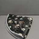 2 Pack 32" Round Whelping Pads for Dogs Washable Pee Pads for Dog Waterproof Pee Pads Black Reusable Puppy Pads Pet Training Pads Absorbent Floor and Bed Mat Fleece Pee Pad for Potty