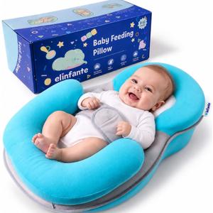 Baby Feeding Pillow, Anti-Overflow Baby Lounger Pillow to Reduce Spit-Up