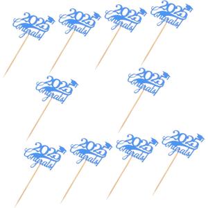 Veemoon 10pcs Graduation Cake Topper Unique for Graduation Season Safe Materials for Celebrating High School and College Achievements