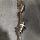 MELUCEE 6-Light Track Lighting Kit Brushed Nickel Semi Flush Mount Ceiling Light Fixture with 6 Rotatable Light Heads, Industrial Accent Lighting for Foyer Art Wall Kitchen, Clear Glass Shade